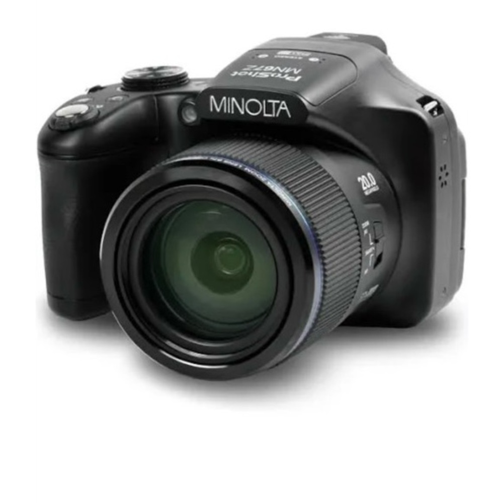 Black Digital Camera with Zoom Lens